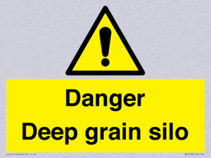 Danger Deep grain silo
